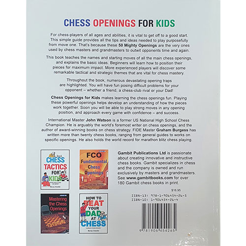 Chess Openings for Kids - Watson & Burgess – Chess House